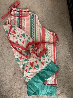 Kohl's Reversible Heart Print Kitchen Apron